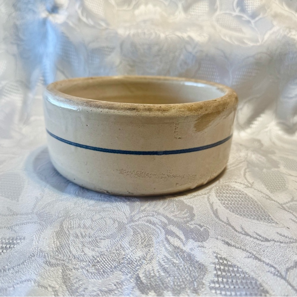 Vintage K.R. Storie Pottery Dog Bowl